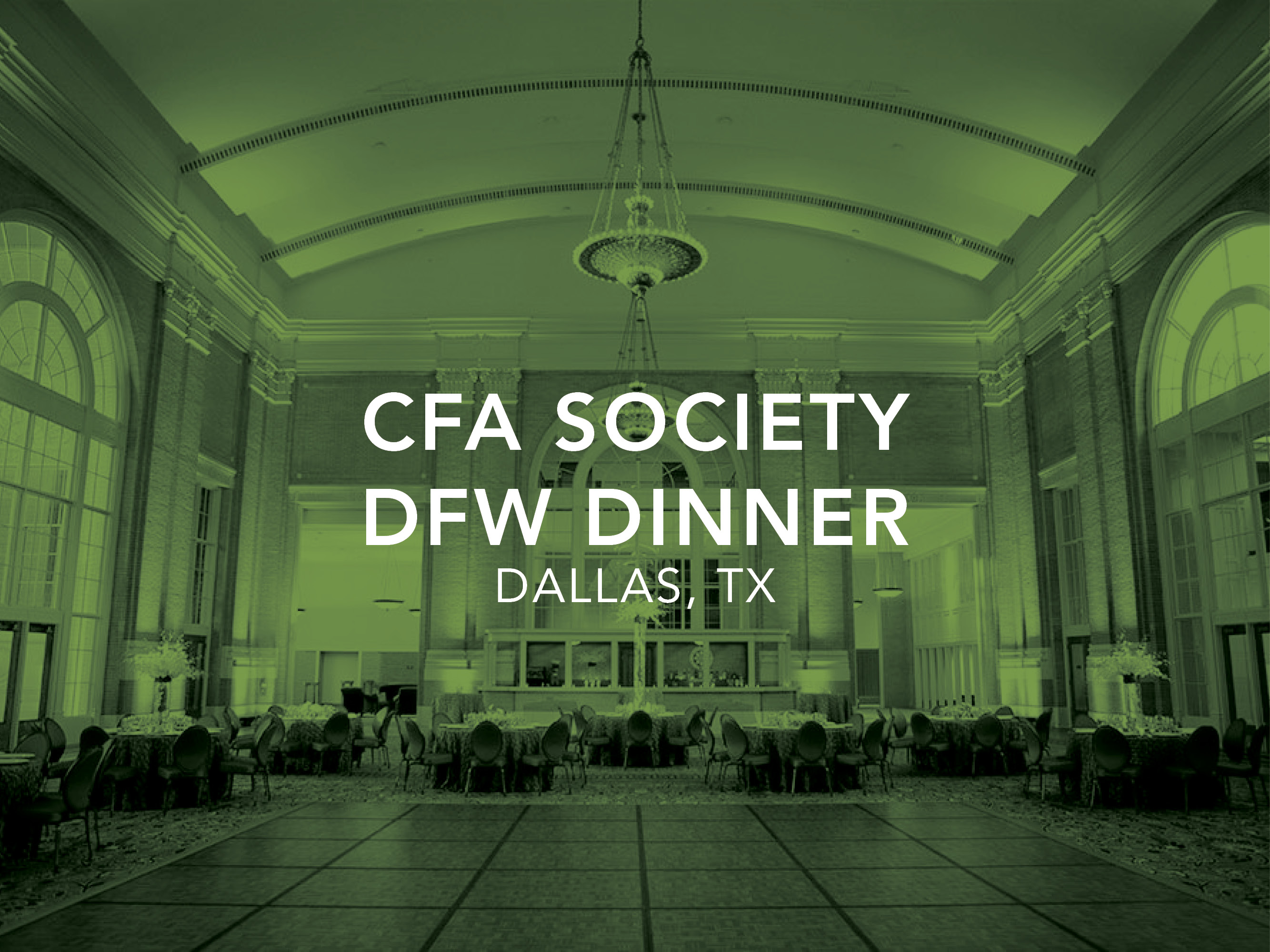 CFA Society DFW Dinner